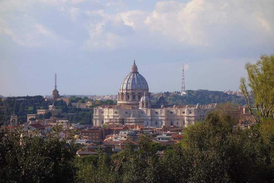 view of saint peters from gianicolo view of saint peters from gianicolo