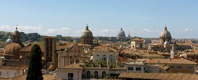 View of Rome view from capitolinemuseums