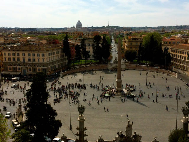 view of piazza del popolo frompincio24