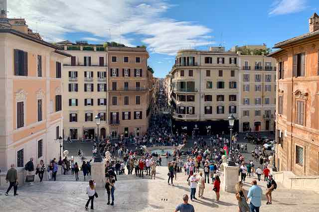 spanish steps, trinita dei monti