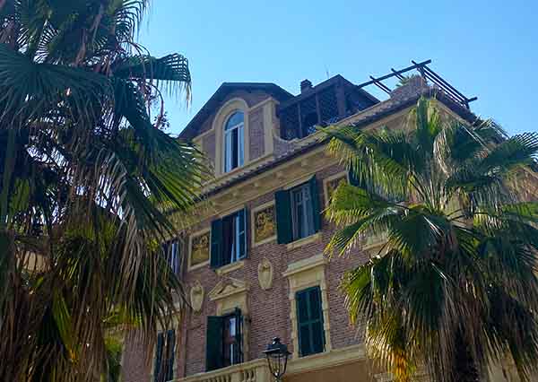 Architecture in the center of Lido di Ostia