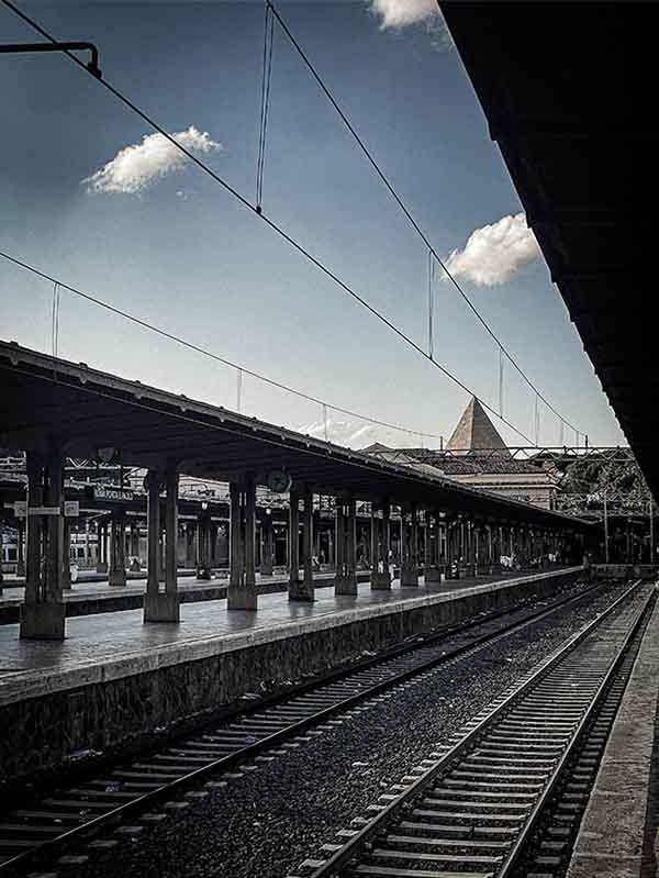 the train station of Porta San Paolo