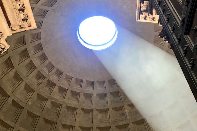 pantheon oculus sunbeam june