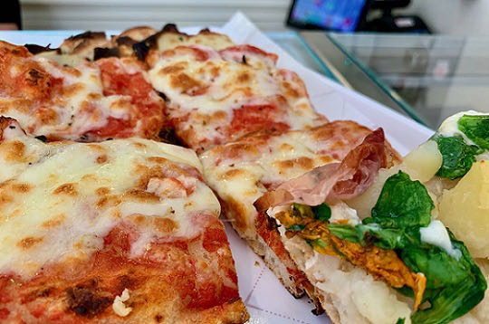 Rome. ZaZa Pizza joint